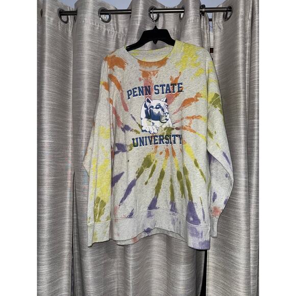 American Eagle Tailgate Tie Dye Penn State University PSU sweatshirt medium - Picture 1 of 5
